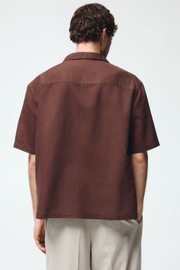Camisa resort en mezcla de lino Relaxed Fit - H&m фото 10
