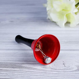 Колокольчик металлический, звонок настольный Funk, 12.5×5 см, микс