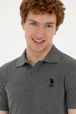 Мужская базовая футболка антрацитового меланжа Неожиданная скидка в корзине - U.s. polo assn фото 2