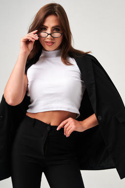 52714 топ укороченный с горлом - Натали фото 82