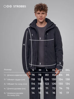 E2414-3 куртка мужская - Strobbs фото 8