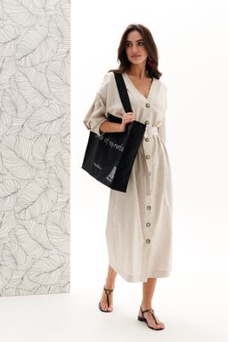 Платье изо льна с вискозой