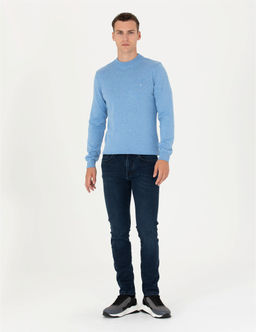 Lacivert Slim Fit Jean Pantolon