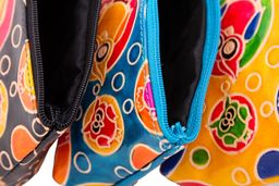 Косметичка (кожа) ручной принт № 577/1 (3шт/уп) - Ганг фото 3