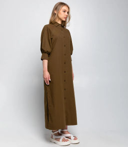 Платье #ОКТ035010, хаки
