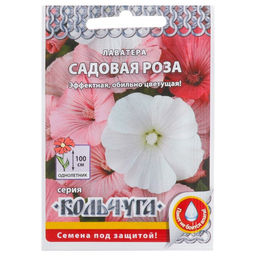 Цена за 8 шт. Семена цветов Лаватера «Садовая роза» смесь, 0.3 г