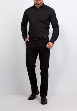 Сорочка мужская длинный рукав GREG 340/139/BLK/Z  фото 4