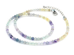 Чокер из флюорита шарик гр.4мм, 40см