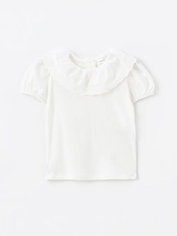 Bisiklet Yaka K?sa Kollu K?z Bebek Bluz ve ?ort Etek 2li Tak?m - Waikiki фото 2