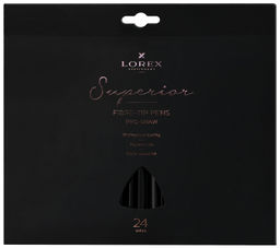 Фломастеры 24цв.LOREX PRO-DRAW SUPERIOR круглый корпус, картонная упаковка - 1000 деталей фото 2