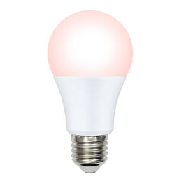 LED-A60-9W/SCEP/E27/FR/DIM IP65 PLO65WH Лампа светодиодная диммируемая для птиц. Спектр для яйценоскости. TM Uniel.