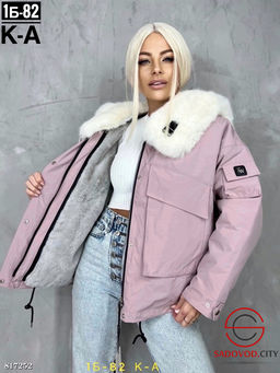 Куртка женская парка с меховым воротником - Bruno фото 4