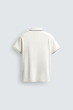 POLO CANAL? REGULAR FIT / Blanco roto - Zara фото 8