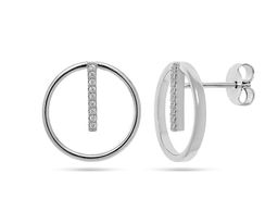 Серьги, куб.циркон., МЦВА37