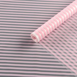 Пленка для цветов, матовая, «Зебра», розовый, 0.6×9 м ±5%