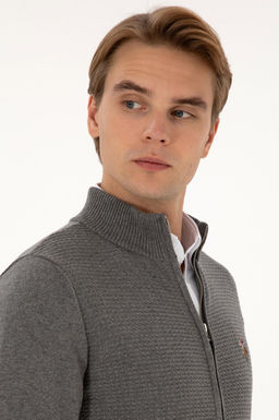 Erkek Gri Melanj Basic Triko H_rka Sepette S_rpriz _ndirim - U.s. polo assn фото 2