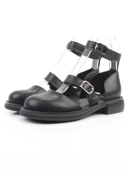 06-YD31-3E BLACK Туфли женские (натуральная кожа)