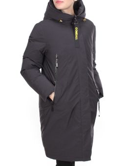 YR-961 DARK GRAY Пальто зимнее женское АЛИСА (200 гр. холлофайбера)