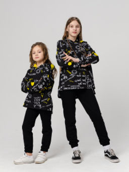 884Д Худи детское "Желтые смайлики"