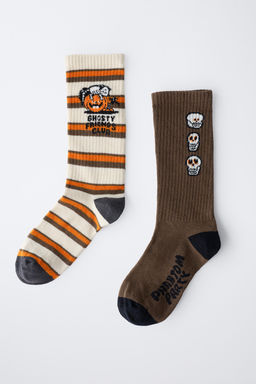 2-PACK OF STRIPED PUMPKIN SOCKS - Zara фото 4