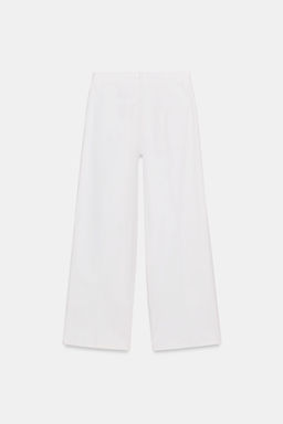 JEANS ZW COLLECTION WIDE LEG TIRO ALTO / Blanco roto - Zara фото 6