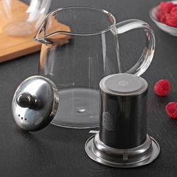 Чайник стеклянный заварочный с металлическим ситом «Эгла», 900 мл