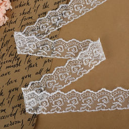 Кружево органза, 40 мм, 9±0.5 м, белое