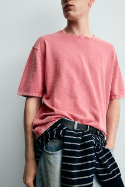 CAMISETA PUNTO ESTRUCTURA FLAM? / Rosa - Zara фото 5