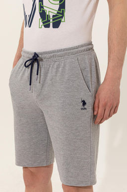 Мужские серые меланжевые вязаные шорты Неожиданная скидка в корзине - U.s. polo assn фото 5