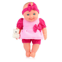 Кукла Малышка с мишуткой
