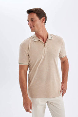 New Regular Fit K?sa Kollu Pike Polo Tisort - Defacto фото 2