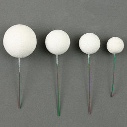 Топпер для торта «Бусины», набор 20 шт., белый