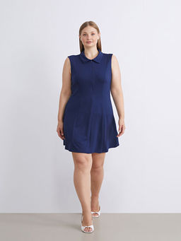 Polo Yaka A Kesim Mini Elbise