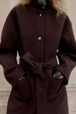 LONG COAT WITH BELT