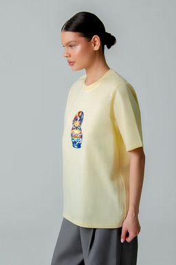 Арт. 3-1157 Футболка женская 44-50 (4 шт) Цвет:бежевый - Калинка фото 12