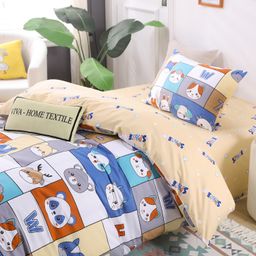 Комплект постельного белья на резинке Сатин Люкс KIDS 100% хлопок CDKR039 140*200*25/1.5 спальный/50-70 1 шт - Ситрейд фото 5
