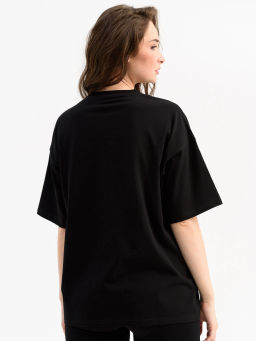 94% хлопок Футболка женская Оверсайз.Шик - Оптима фото 4