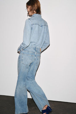 ZW COLLECTION WIDE-LEG LOW-RISE JEANS - Zara фото 25