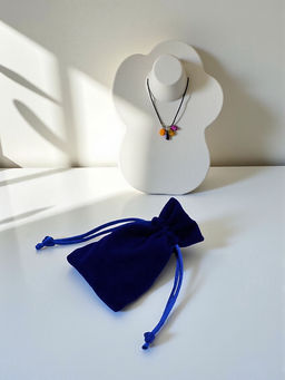 Набор бархатных подарочных мешочков 50 шт. «Классика», 6×8 см, синий