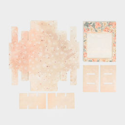 Цена за 5 шт. Коробка под 9 конфет новогодняя с ячейками «Стильный розовый» 14.5 х 14.5 х 3.5 см