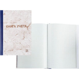 Книга учета 192л. в клетку типограф., обл.тв.картон - Attache фото 2