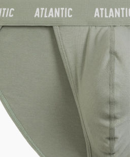 ATLANTIC 3MP-1576 Трусы танга Tango - набор 3 шт. темно-синий + темно-голубой + светло-зеленый  фото 5