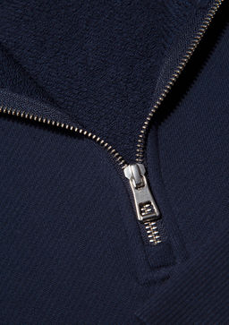 Yar? Fermuarl? Lacivert Sweatshirt - Mavi фото 6