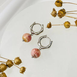 Серьги из Родохрозита