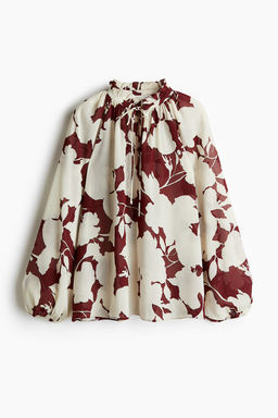 Blusa de gasa efecto arrugado - H&m фото 4