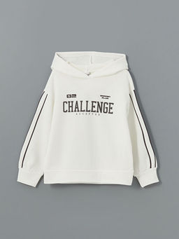 Kap??onlu K?z ?ocuk Sweatshirt