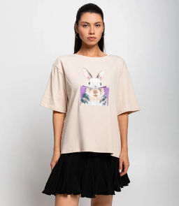 Футболка #КТ8130, светло-бежевый