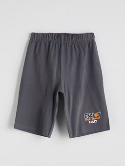 Beli Lastikli Bask?l? Erkek ?ocuk Pijama Alt