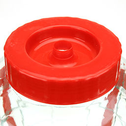 Банка стеклянная с гидрозатвором для солений, вина и брожения, 14л, д27см h36см, пластмассовая крышка твист-офф, опоясана лентой для переноски, д/горловины 15см (Китай) - Домашняя мода фото 3