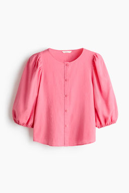 Blusa en mezcla de lino - H&m фото 2